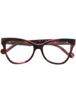 LIU JO lunettes de vue à monture papillon - Rouge