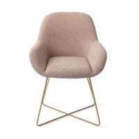 Jesper Home Kushi eetkamerstoel Stone Haze cross gold
