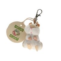 Nature Planet Pluche knuffeldier sleutelhanger - hamster - 6 cm - dieren sleutelhangers