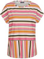 Shirt ronde hals en streepmotief Van MYBC multicolour - thumbnail