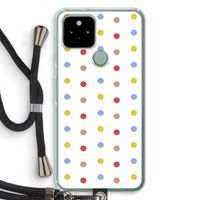 Bollen: Pixel 5 Transparant Hoesje met koord