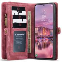 Caseme - Vintage 2 in 1 portemonnee hoes - Samsung Galaxy S22 Plus - Rood