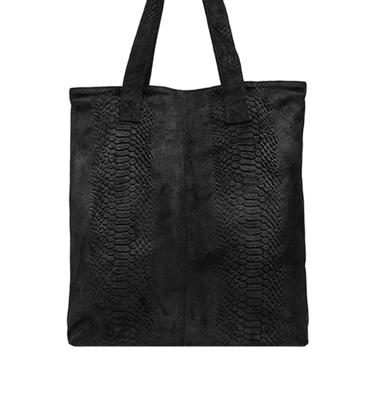 DSTRCT - Shopper zwart Leer