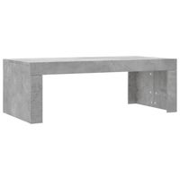 vidaXL Salontafel 102x50x36 cm bewerkt hout betongrijs - thumbnail