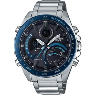 Horloge - CASIO - ECB-900DB-1BER - 51,5 mm - Solar - Bluetooth - Waterdicht 10 bar