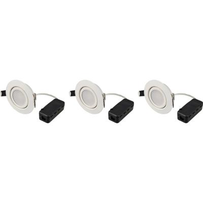 Sygonix SY-6610778 LED-inbouwlamp Set van 3 stuks Energielabel: F (A - G) LED 5.5 W Wit