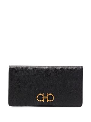 Ferragamo portefeuille continental Gancini - Noir