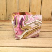 Bonbon doosjes - Chocolade doosje - Wave pink LAAG - 12 stuks