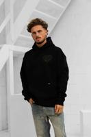 Croyez Stitched Heart Hoodie Heren Zwart - Maat XS - Kleur: Zwart | Soccerfanshop