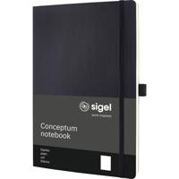 Sigel CO338 Notitieboek Conceptum Softcover DIN A4 Blanco Zwart Aantal paginas: 97