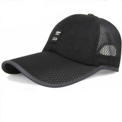 Outdoor sneldrogende mesh ademend Baseballpet voor mannen (zwart)