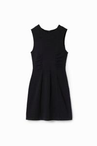 Mini-jurk met textuur - BLACK - L