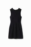 Mini-jurk met textuur - BLACK - L