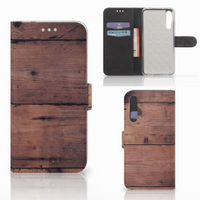 Huawei P20 Pro Book Style Case Old Wood - thumbnail