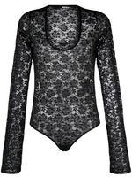 ROTATE BIRGER CHRISTENSEN blouse fleurie à manches longues - Noir