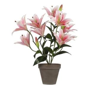 Mica Decorations Tijgerlelie Kunstplant - H47 cm - Roze