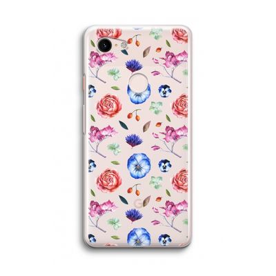 Bloemetjes: Google Pixel 3 Transparant Hoesje