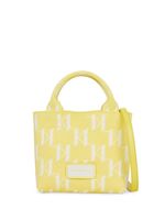 Karl Lagerfeld petit sac cabas K/Monogram en maille - Jaune - thumbnail