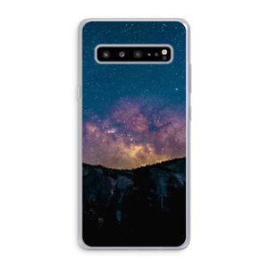 Travel to space: Samsung Galaxy S10 5G Transparant Hoesje