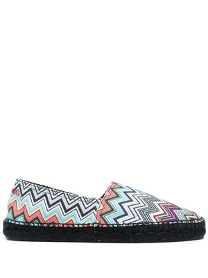 Missoni espadrilles à motif zig-zag - Noir