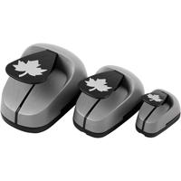 Creativ Company Ponsen set, ahorn blad, afm 25+49+75 mm, 3 stuk/ 1 doos