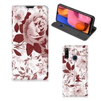 Bookcase Samsung Galaxy A20s Watercolor Flowers