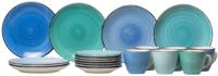 Cookinglife Koffieset Delice Blauw 18-delig