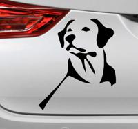 Auto stickers Labrador retriever hond - thumbnail