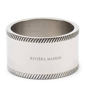 Riviera Maison Servetring zilver, Tafeldecoratie - RM Monogram