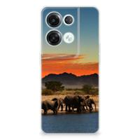 OPPO Reno8 Pro | TPU Hoesje | Olifanten