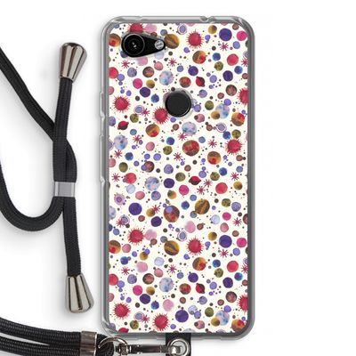 Planets Space: Pixel 3a Transparant Hoesje met koord