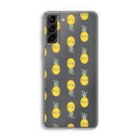 Ananas: Samsung Galaxy S21 Plus Transparant Hoesje