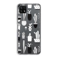 Cactusmotief: Samsung Galaxy A22 5G Transparant Hoesje