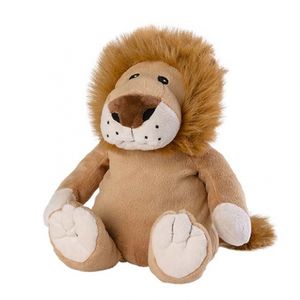 Magnetron warmte knuffel leeuw bruin 30 cm   -