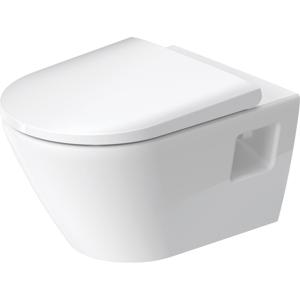 Duravit D-Neo wandtoilet zonder zitting 37x54x40cm Wit Hoogglans 2578092000