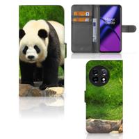OnePlus 11 | Telefoonhoesje | Met pasjeshouder | Panda