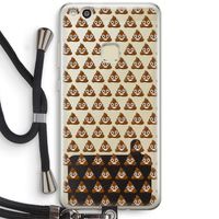 Poop emoji: Huawei Ascend P10 Lite Transparant Hoesje met koord