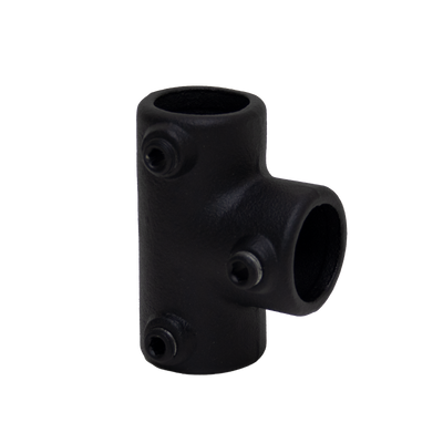 T-klem lang mat zwart structuur steigerbuis met inbusbout steigerbuis Ø 33.7mm
