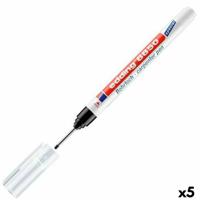 Permanente markeerstift Edding 8850 Boor Zwart (5 Stuks)