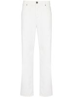 Balmain jean droit à logo brodé - Blanc