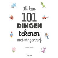 Deltas Ik kan 101 dingen tekenen met vingerverf hobbyboek