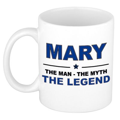 Mary The man, The myth the legend cadeau koffie mok / thee beker 300 ml