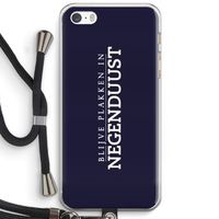 Blijve plakken in Negenduust: iPhone 5 / 5S / SE Transparant Hoesje met koord