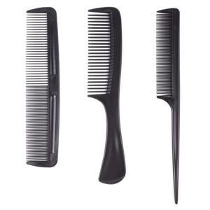 Benson Care Haarkammen set - zwart - kunststof - afgeronde tanden