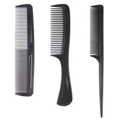 Benson Care Haarkammen set - zwart - kunststof - afgeronde tanden