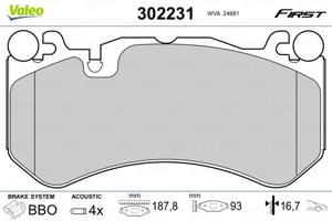 Valeo Remblokset 302231