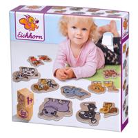 Eichhorn houten dierenpuzzel 16 stuks
