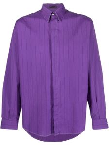 Versace Pre-Owned chemise à rayures (années 1980) - Violet