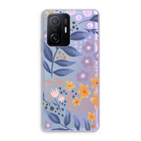 Flowers with blue leaves: Xiaomi 11T Pro Transparant Hoesje Flowers with blue leaves: Xiaomi 11T Pro Transparant Hoesje