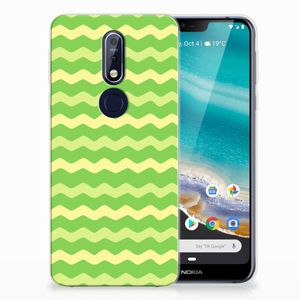 Nokia 7.1 TPU bumper Waves Green